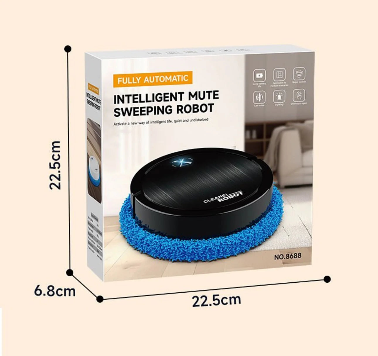 ASPIRADORA INTELIGENTE CON TRAPEADOR XM12